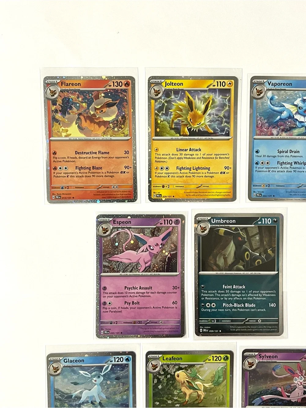 Set of 8 Cosmos Holo Costco Promos Prismatic Eevee Evolutions NM